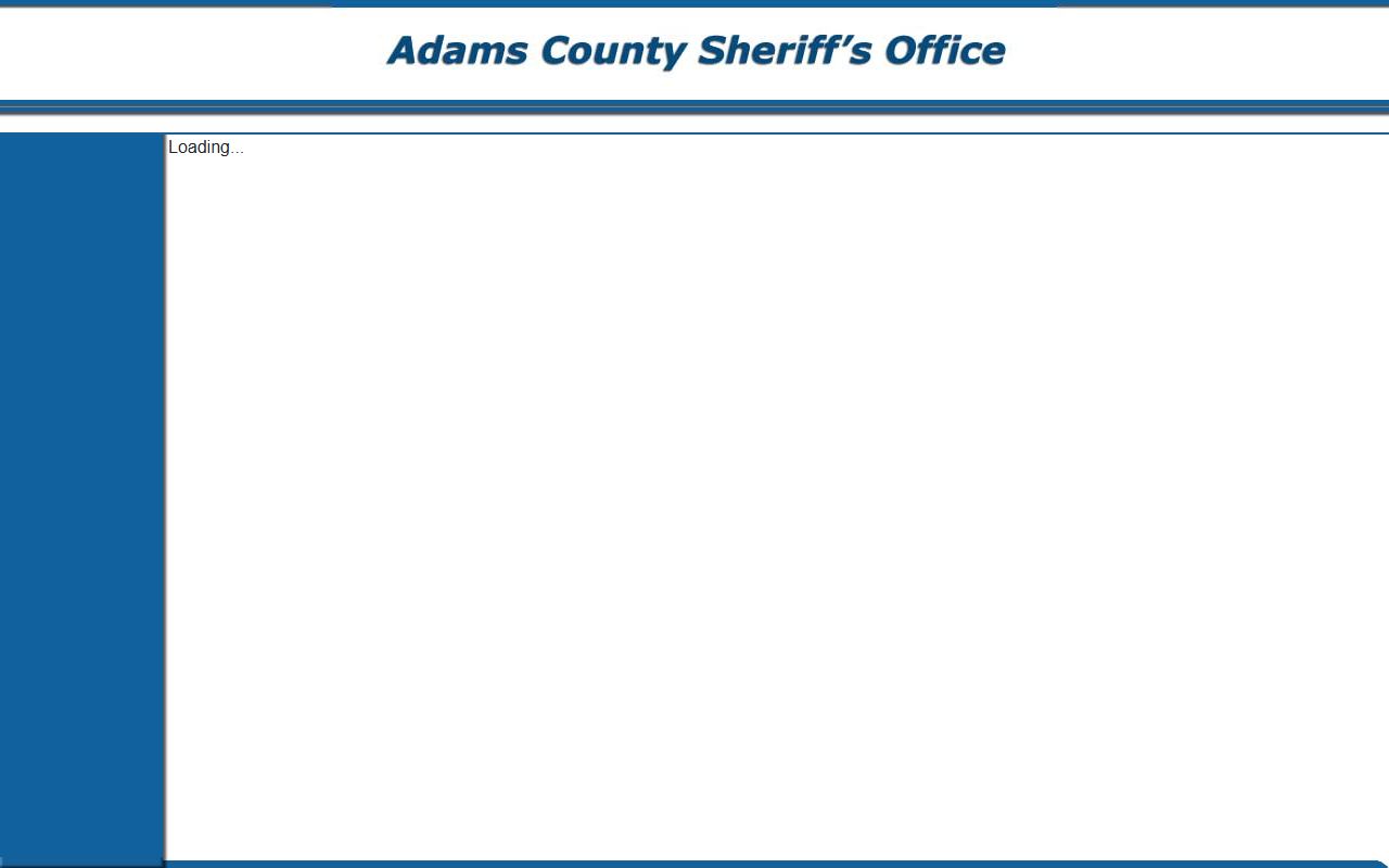 Adams County JailTracker inmate list showing current jail population